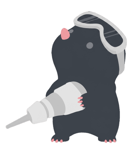 벽을 파는 더그